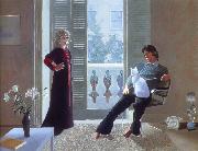 david hockney mr and mrs clark and percy oil painting on canvas